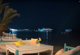 Blick von der Strandbarbar im Hotel Lotus Bay
